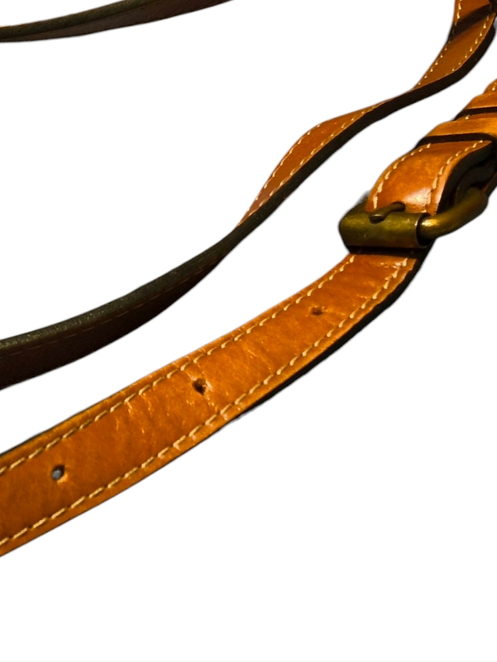 Pratesi Firenze Quilted Italian Leather Crossbody Clutch in Cognac Brown - Picture 5 of 9